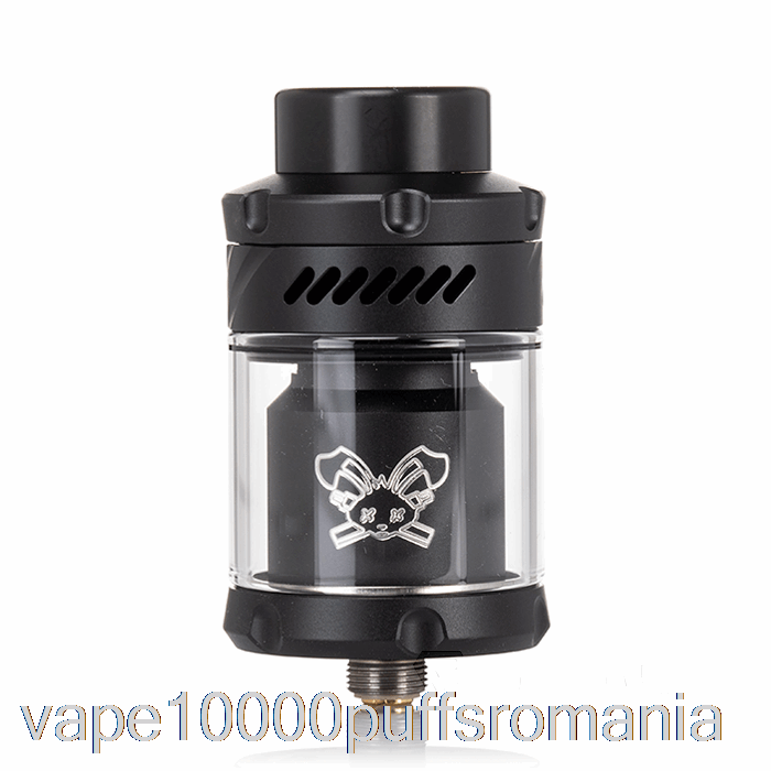 Vape Romania Hellvape Dead Rabbit V3 25mm Rta Negru Cu Logo Alb